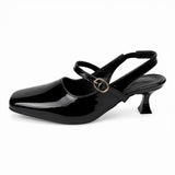 Freeplay Patent Finish Slingback Kitten Heel Pumps