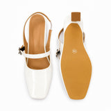 Freeplay Patent Finish Slingback Kitten Heel Pumps