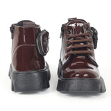 Freeplay Boys’ Glossy Lace-Up Boots