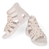 Freeplay Girls Gladiator Sandals – Embellished Flats - Test