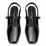 Freeplay Patent Finish Slingback Kitten Heel Pumps