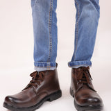 Freeplay Boys Lace-Up Boots with Side Zip