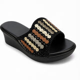 Freeplay Embellished Wedge Heel Slip-On Sandals