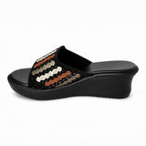 Freeplay Embellished Wedge Heel Slip-On Sandals