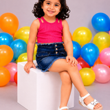 Freeplay Girls Flat Sandals with Butterfly Detail