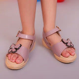 Freeplay Girls Flat Sandals with Butterfly Detail