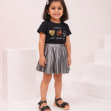 Freeplay Girls Flat Sandals with Butterfly Detail