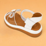 Freeplay Transparent Strap Stone Embellished Sandals With Velcro Closure